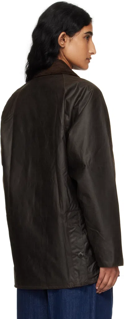 Barbour Lapel Long-sleeved Casual Jacket In Brown