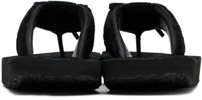 Abra Ssense Exclusive Black Platform Flip-flops In Black