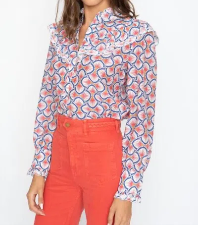 Caballero Elizabeth Top In Deco Tile In Multi