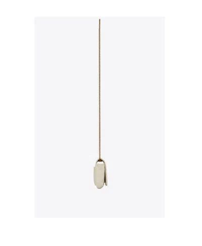 Saint Laurent Gaby Chain Phone Holder In Metallic
