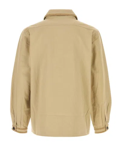 Bode Men Beige Cotton Bullion Jacket In Brown