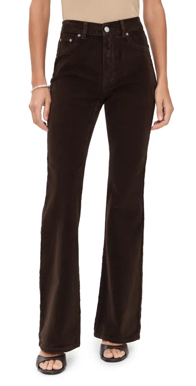 Dl1961 Bridget Bootcut High Rise Instasculpt Corduroy Pants Meteorite (corduroy) In Brown