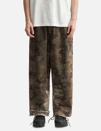 Piet Distressed Camo Oversized Denim In Multi