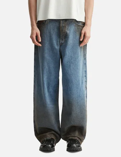 Piet Dirt Stained Oversized Denim In Blue