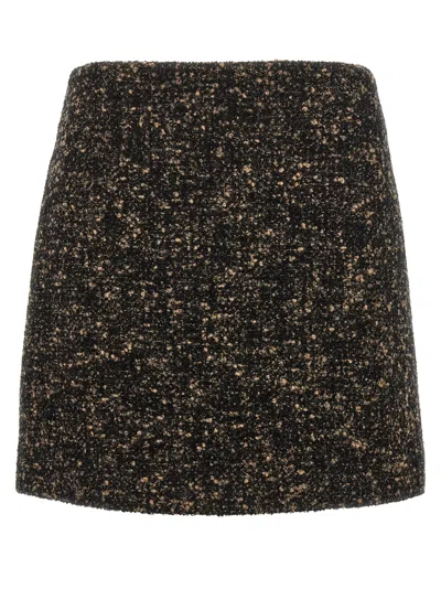 Blazé Milano Coci Wool-blend Tweed Miniskirt In Multi