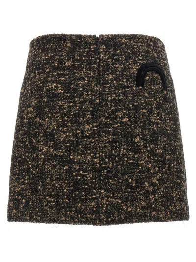 Blazé Milano Coci Wool-blend Tweed Miniskirt In Multi
