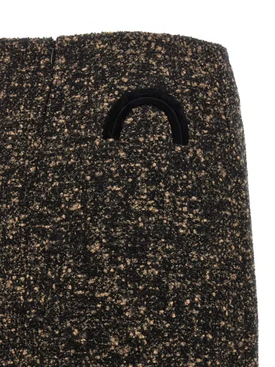 Blazé Milano Coci Wool-blend Tweed Miniskirt In Multi