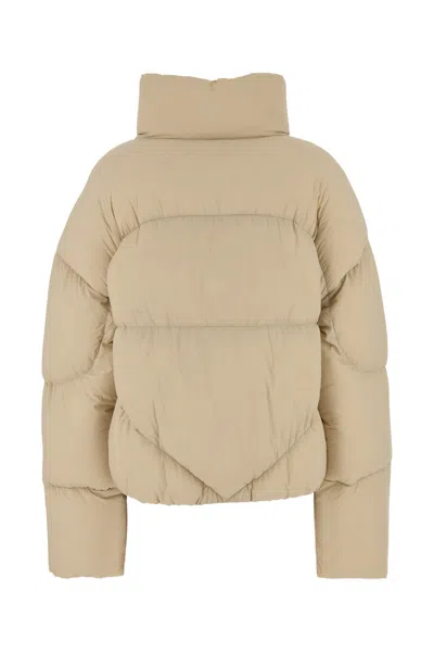 Bacon Hoodless New Order Down Jacket With Hidden Closure In Brown