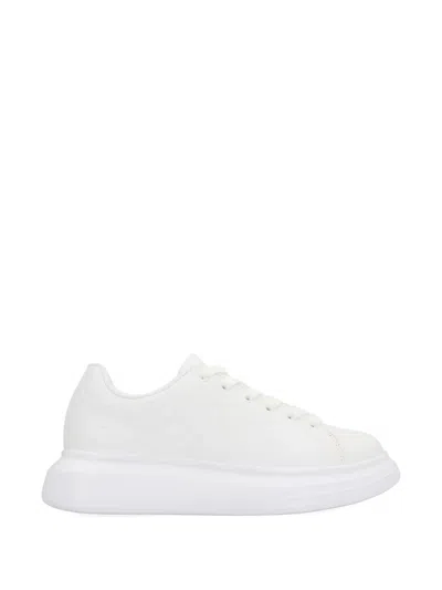 Just Cavalli Debossed-logo Platform Sneakers In White