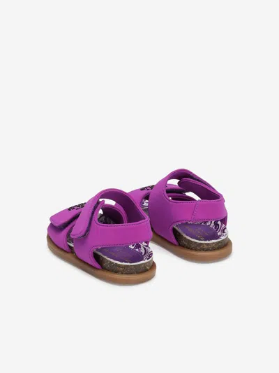 Dolce & Gabbana Logo-embellished Sandals In Purple