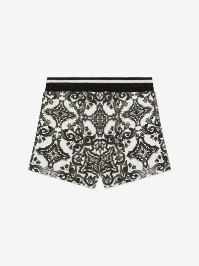Dolce & Gabbana Baby Boys Majolica Print Shorts In Black