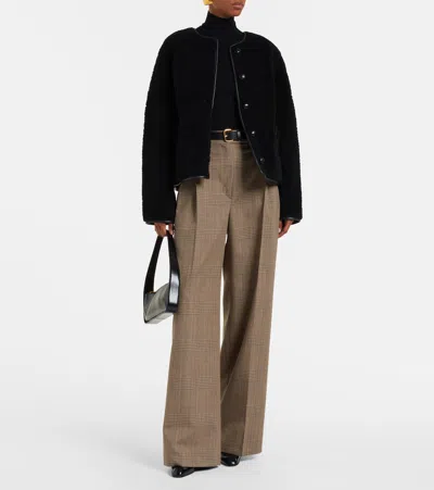 Blazé Milano Reversible Jacket Textured Fabric In Black