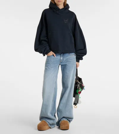 Balenciaga Women Alaska Soft Suede Mule With Plateau In Brown