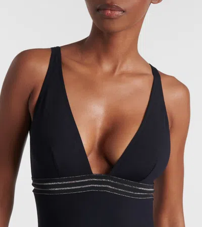 Eres Stretch Nylon Swimsuit Sillage In Black