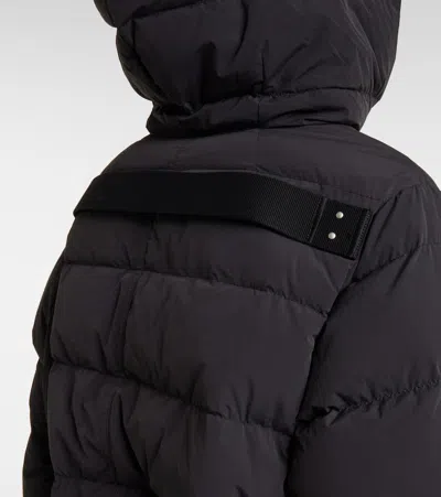 Rick Owens Down Jacket With Hood In Brown