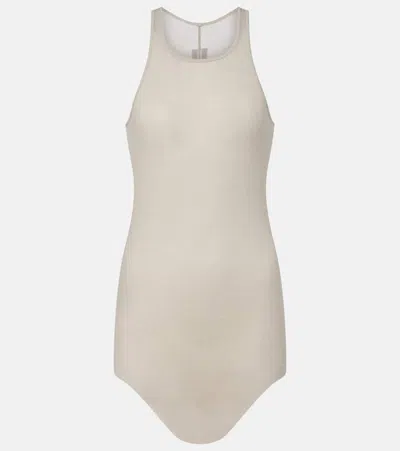 Rick Owens Forever Basic Cotton Tank Top In Gray