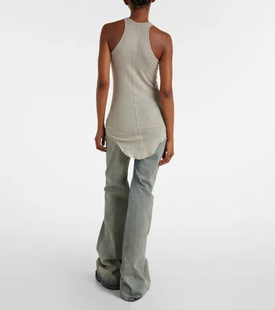 Rick Owens Forever Basic Cotton Tank Top In Gray
