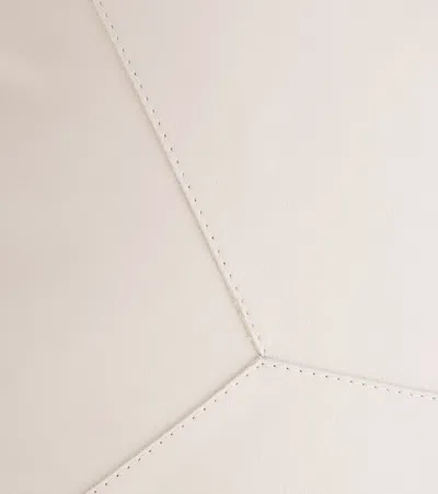 Brunello Cucinelli Monili Leather Cushion In Neutral