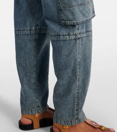 Isabel Marant Étoile Cargo Trousers Featuring Multiple Pockets In Blue