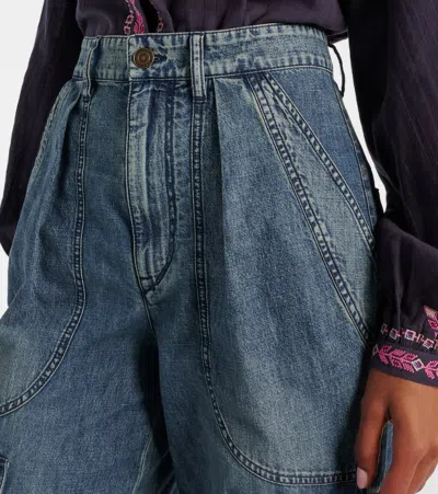 Isabel Marant Étoile Cargo Trousers Featuring Multiple Pockets In Blue