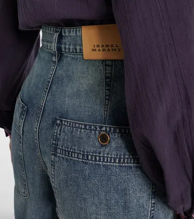 Isabel Marant Étoile Cargo Trousers Featuring Multiple Pockets In Blue