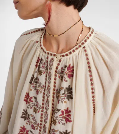 Isabel Marant Étoile Marant Etoile Women Lynne Biologic Cotton Shirt In Neutral