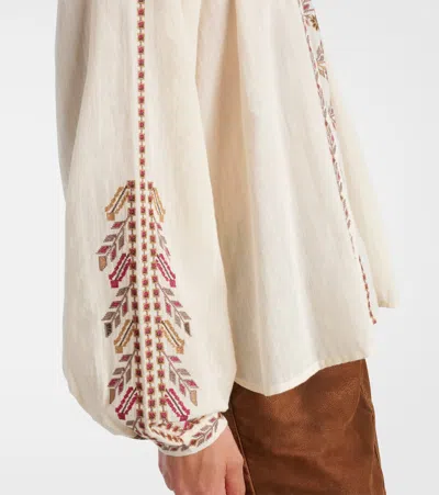 Isabel Marant Étoile Marant Etoile Women Lynne Biologic Cotton Shirt In Neutral