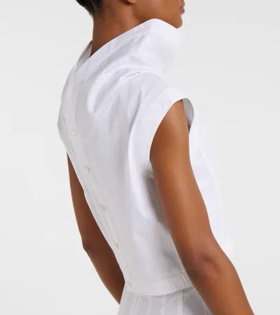 Jacquemus Turtleneck Top In White