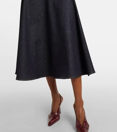 Jacquemus Sleeveless A-line Dress In Blue