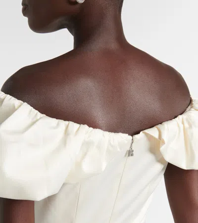 Rotate Birger Christensen Rotate Birgerchristensen Mini Dress With Bare Shoulders In White