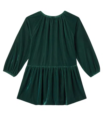 Il Gufo Ruched Dress In Green