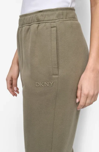 Dkny Women's Hd Logo Boyfriend Open Leg Pants In Gray