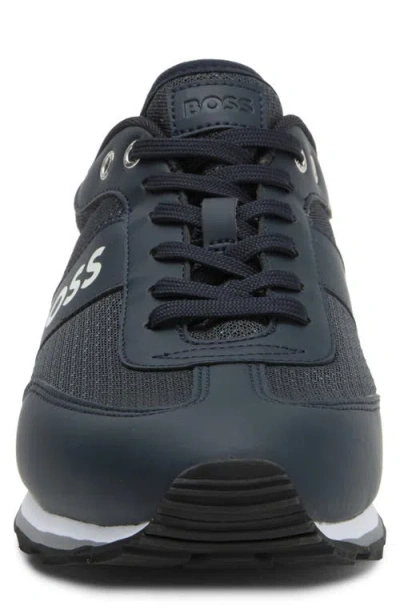 Hugo Boss Boss Parkour Runner Sneaker In Blue