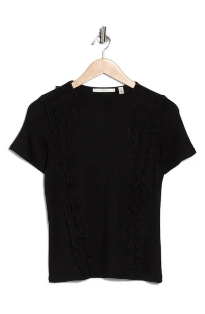 Cyrus Ruffle Top In Black