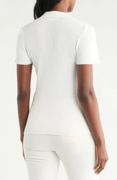 Cyrus Quarter Zip Polo In White