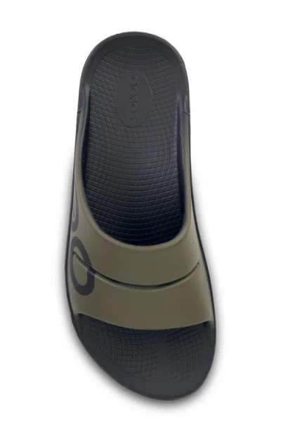 Oofos Ooahh Sport Slide In Green