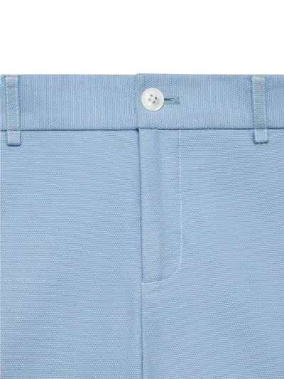 Thom Browne Beltloop Canvas Shorts In Blue
