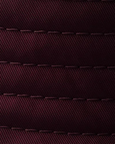 Prada Logo-plaque Nylon Bucket Hat In Burgundy