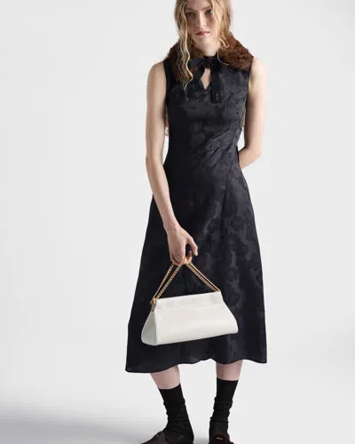 Prada Enchaîné Medium Leather Bag In White