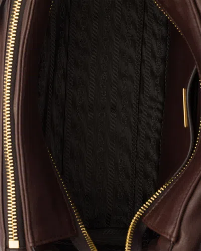 Prada Explore Medium Nappa Leather Shoulder With Flap Bags In Brown