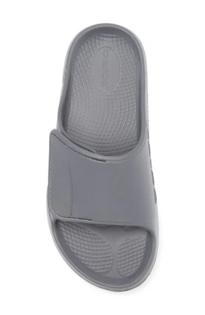 Oofos Gender Inclusive Ooahh Sport Flex Slide Sandal In Gray