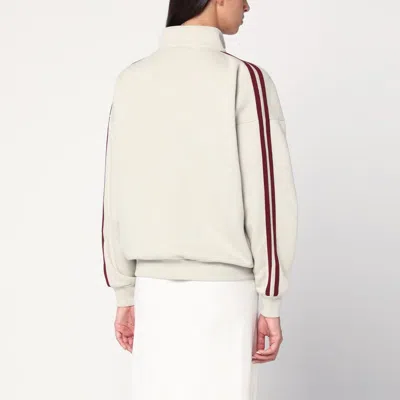 6397 Fleece Zip-up Track Jacket In Neutral
