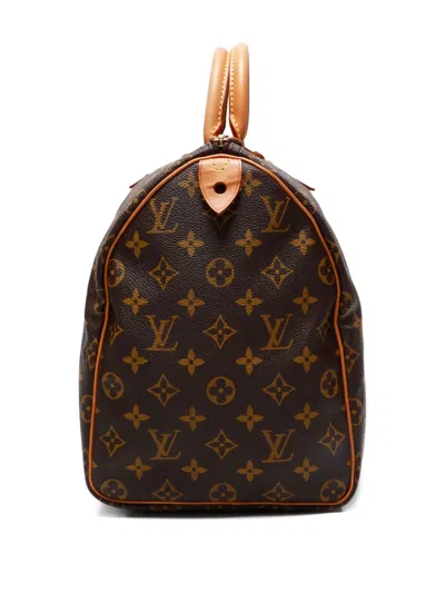 Pre-owned Louis Vuitton 1994 Monogram Speedy 40 Handbag In Brown