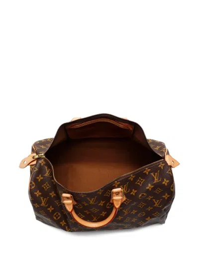 Pre-owned Louis Vuitton 1994 Monogram Speedy 40 Handbag In Brown