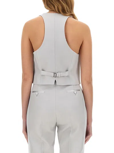Tom Ford "barathea" Silk Wool Vest In White