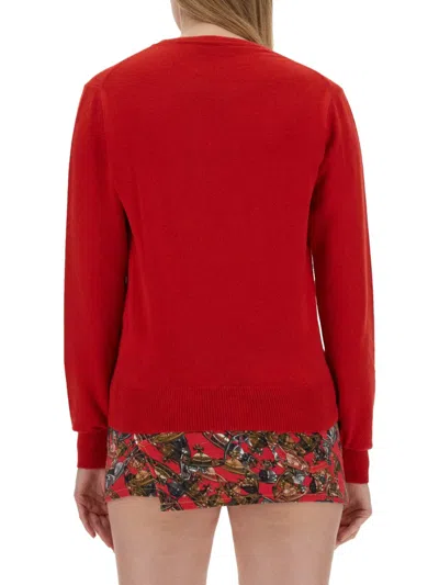 Vivienne Westwood Red Wool And Cashmere Blend Sweater In Red