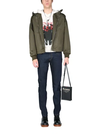 Alexander Mcqueen Men's Blake Painting Jacket In Green