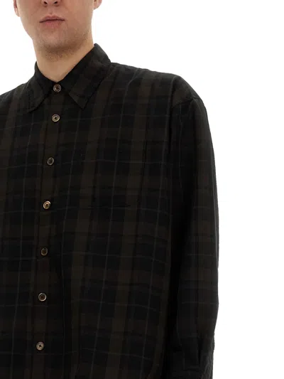 Our Legacy Casual Check Pattern Shirt With Buttoned Cuffs In Multi