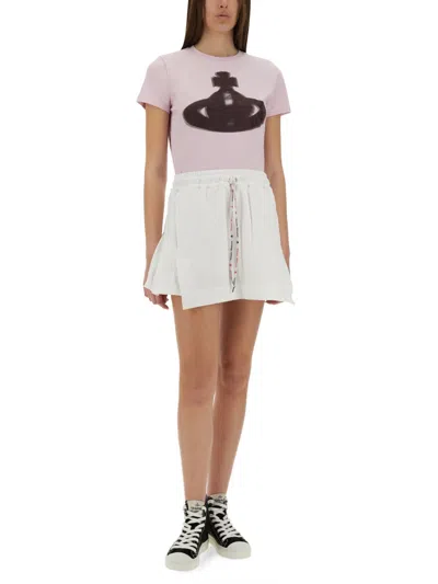 Vivienne Westwood "cheerleader" Skirt In White