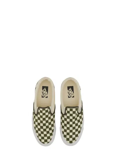 Vans Slip-on 98 Checkered Pattern Sneaker In White